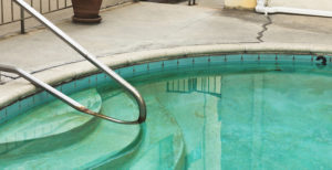 stains in swimming pool